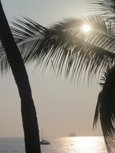 Das Meer von Kailua Kona aus gesehen